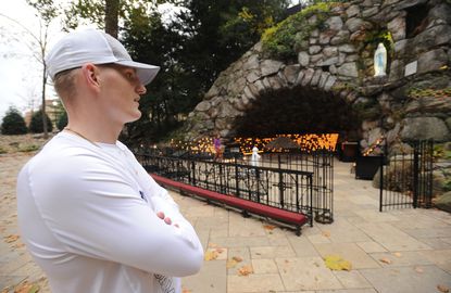 Mike Heuerman disappeared into the ‘fog’ of opioid addiction after football injuries at Notre Dame. He emerged full of gratitude and advice.