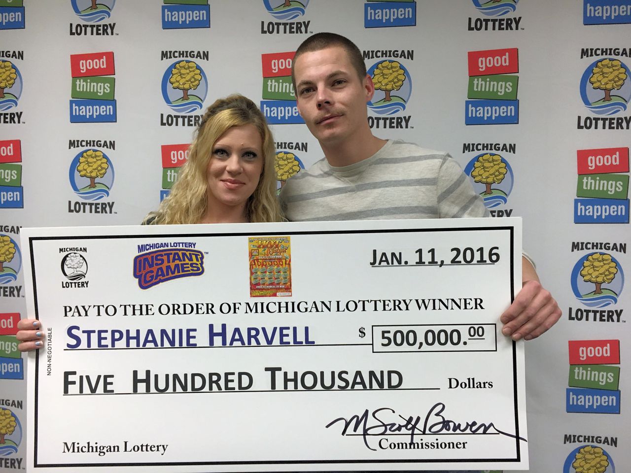 Woman who won $500K in Michigan lottery gets probation, drug rehab for burglaries